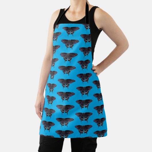 Allover Print Schort Zwart Swallowtail (Insitu)