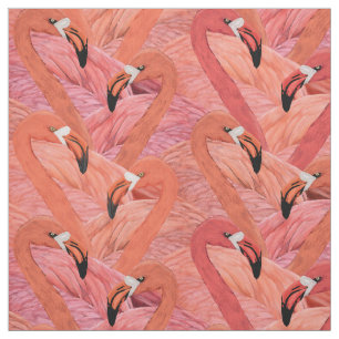 Allover roze flamingo patroon stof