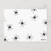 Allover Spinnen Halloween Briefkaart (Achterkant)