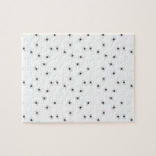 Allover Spinnen Halloween Legpuzzel (Horizontaal)