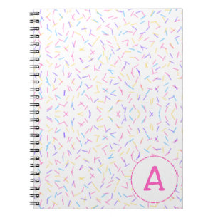 Allover Sprinkles Roze Notitieboek met meerdere In
