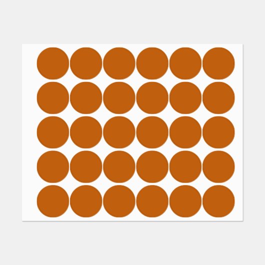 Alloy oranje (vaste kleur) labels (Vel)