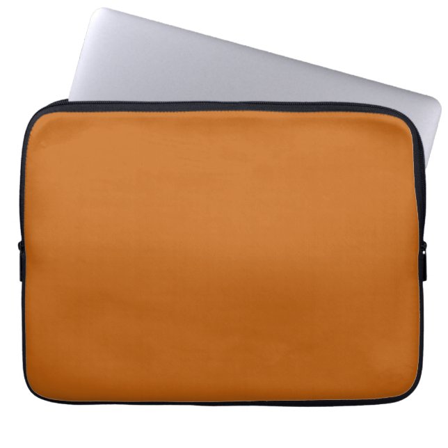 Alloy oranje (vaste kleur) laptop sleeve (Voorkant)