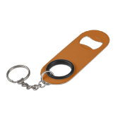 Alloy oranje (vaste kleur) mini flessenopener (Voorkant Gekanteld)