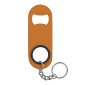 Alloy oranje (vaste kleur) mini flessenopener (Achterkant)