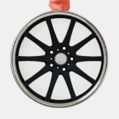 "Alloy Wheel" cadeaus en producten Metalen Ornament (Voorkant)