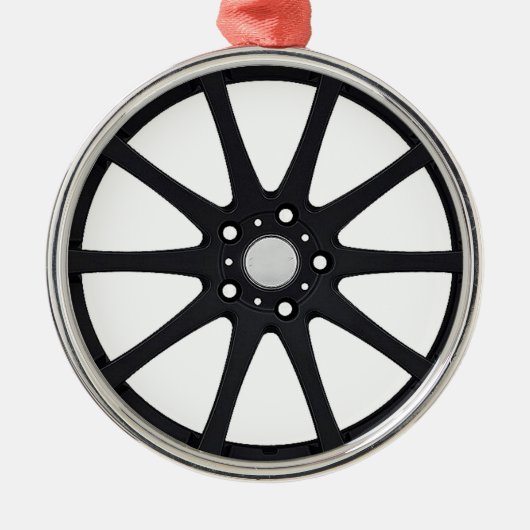 "Alloy Wheel" cadeaus en producten Metalen Ornament (Voorkant)