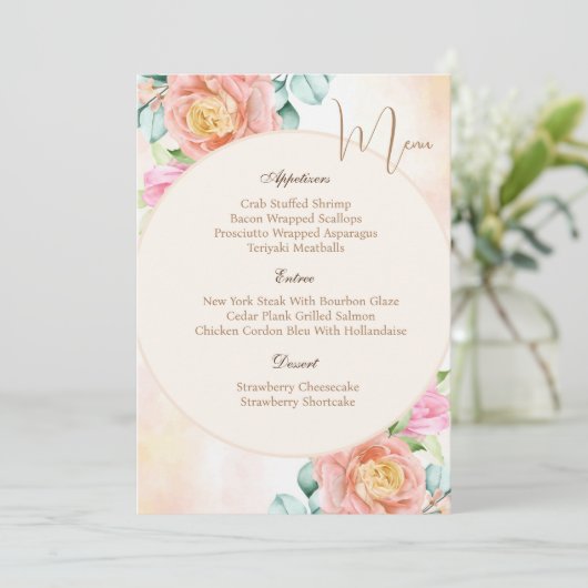 Allround platte menukaart (Staand voorkant)