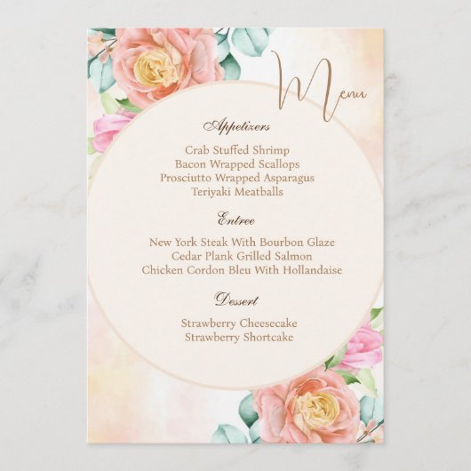 Allround platte menukaart (Voorkant)