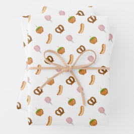 All's Fair Zomer State Fair Foodie Gift Wrap Inpakpapier Vel