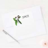 Allspice Design voor Spice of Herb ID Informatie Vierkante Sticker (Envelop)