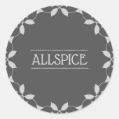 Allspice Spice Jar Label (Voorkant)