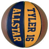 Allstar Blue Gold Basketbal (Verticaal)
