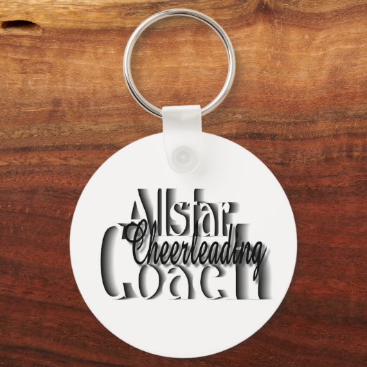 allstar cheerleading coach sleutelhanger (Voorkant)