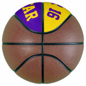 Allstar Dark Paars en Geel Mini Basketbal (Rechts)