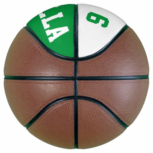 Allstar Green White Mini Basketbal (Rechts)