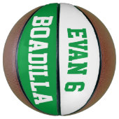 Allstar Green White Mini Basketbal (Verticaal)