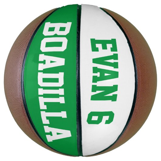 Allstar Green White Mini Basketbal (Verticaal)