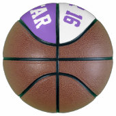 Allstar Light Paars en White Mini Basketbal (Rechts)