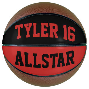 Allstar Red en Black Mini Basketbal