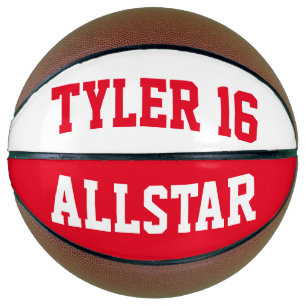 Allstar Red en White Basketbal