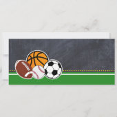 Allstar Sport Ticket Birthday Uitnodiging (Achterkant)