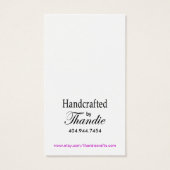 Allure Gift Label Visitekaartje "Handgemaakt door. (Achterkant)