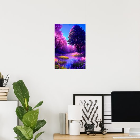 Allure van het Violet Swamp Poster (Thuiskantoor)
