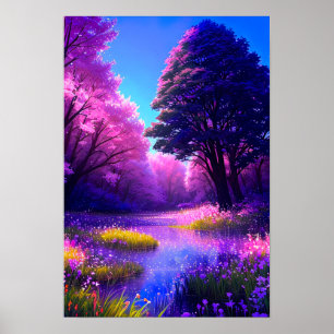 Allure van het Violet Swamp Poster