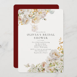 Allure - Witte Rozen & Baby's Breath Vrijgezellenf Kaart