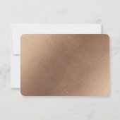 Allurerende Roos  Stusty Pink Floral Waterverf RSVP Kaartje (Achterkant)