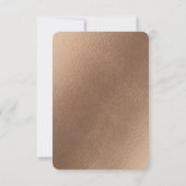 Allurerende Roos Stusty Pink Floral Waterverf RSVP Kaartje (Achterkant)