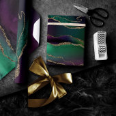 Allurinegeur | Donkere Jewel-beendersteen Gold-bee Cadeaupapier