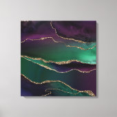 Allurinegeur | Donkere Jewel-beendersteen Gold-bee Canvas Afdruk (Voorkant)