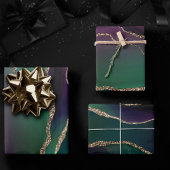 Allurinegeur | Donkere Jewel-beendersteen Gold-bee Inpakpapier Vel