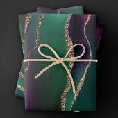 Allurinegeur | Donkere Jewel-beendersteen Gold-bee Inpakpapier Vel