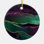 Allurinegeur | Donkere Jewel-beendersteen Gold-bee Keramisch Ornament (Voorkant)