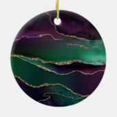 Allurinegeur | Donkere Jewel-beendersteen Gold-bee Keramisch Ornament (Achterkant)