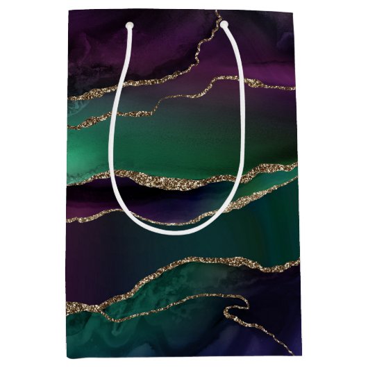 Allurinegeur | Donkere Jewel-beendersteen Gold-bee Medium Cadeauzakje (Voorkant)