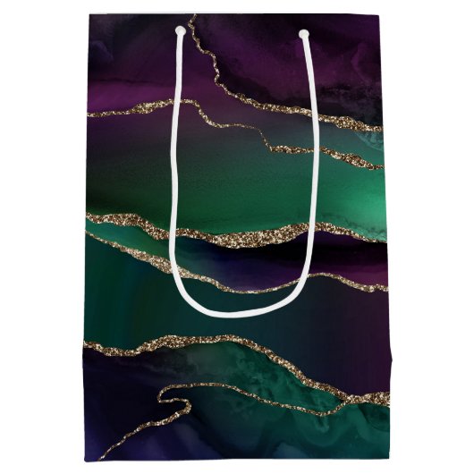 Allurinegeur | Donkere Jewel-beendersteen Gold-bee Medium Cadeauzakje (Achterkant)