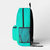 Alluring Aqua Bedrukte Rugzak (Rechts)