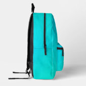 Alluring Aqua Bedrukte Rugzak (Links)