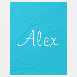 Alluring Aqua Fleece Deken
