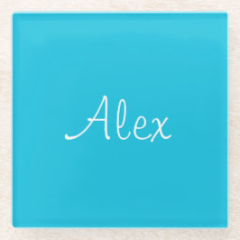 Alluring Aqua Glazen Onderzetter