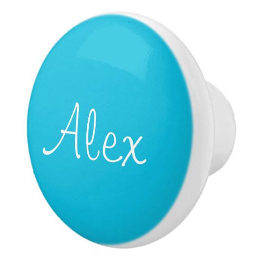 Alluring Aqua Keramische Knop (Rechts)