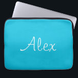 Alluring Aqua Laptop Sleeve<br><div class="desc">Dit stijlvolle aquakleurige kaartspel is perfect voor uw spelavonden. Het zal schoonheid toevoegen aan uw kaartspellen. Het is ook aanpasbaar om het echt je eigen te maken.</div>