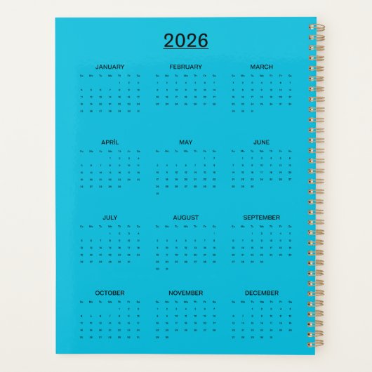 Alluring Aqua Planner (Achterkant)