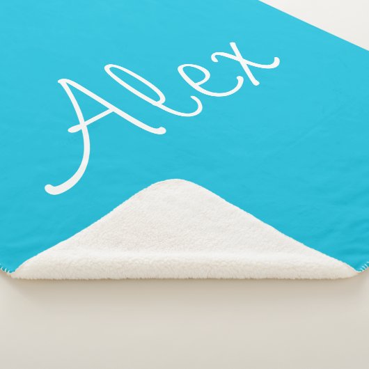 Alluring Aqua Sherpa Deken (3/4)