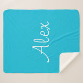 Alluring Aqua Sherpa Deken (Voorkant (horizontaal))