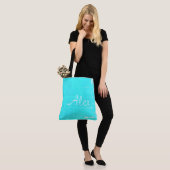 Alluring Aqua Tote Bag (Op model)